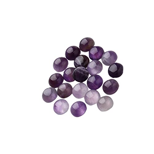 EXCEART 20St Schmuck Zeit Accessoires lila Jade-Cabochon Perlen zur Schmuckherstellung Halbedelperlen schmuck machen violettglas lila Kristall-Cabochons Zeitsteinzubehör zum Selbermachen von EXCEART