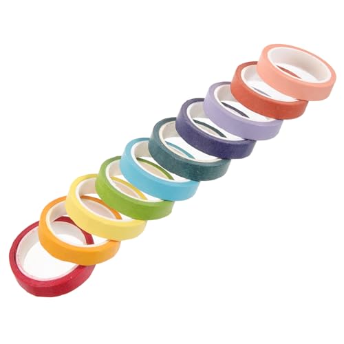 EXCEART 20St Scrapbooking-Klebeband selber machen farbiges klebeband beschriftung aufkleber Farbenfrohes Klebeband Regenbogenfarbenes Klebeband Klebeetikett Aufkleber Washi-Tape von EXCEART