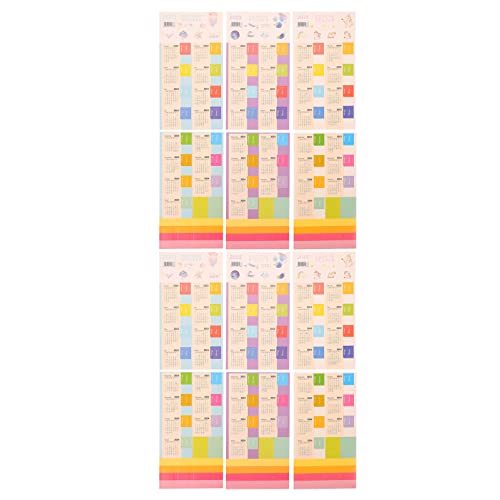 EXCEART 24 Sätze Kalender-Index-Aufkleber Registerkarten für monatliche Kalenderaufkleber Nummernaufkleber kalender sticker aufkleber kalender Notizblock monatliche Aufkleber Index-Tabs von EXCEART