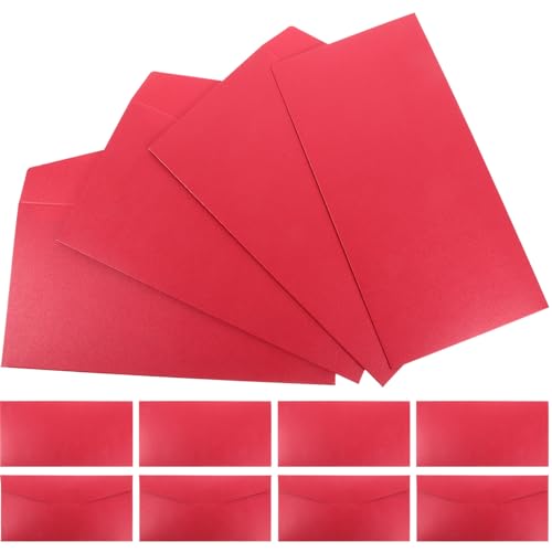 EXCEART 25St Festlicher roter Umschlag geldumschläge briefumschlag Umschläge für Festlichkeiten Festtagsumschläge envelopes Tragbare Hochzeitsumschläge kleine Einladungsumschläge Papier von EXCEART