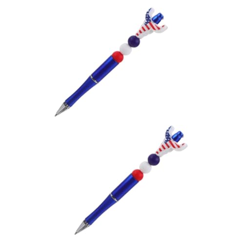 EXCEART 2St Flaggenstift aus Silikon schwarze Kugelschreiber Rot japanische Stifte Amerikanische Flagge Stift Perfekte Verarbeitung Gel Stift Gelstift für Erwachsene Zeichenstift Kieselgel von EXCEART