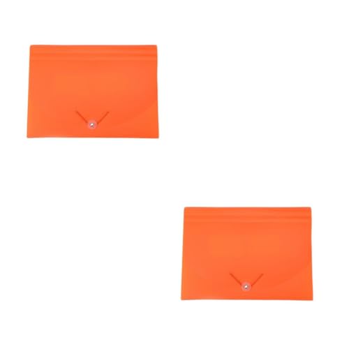 EXCEART 2St Ordner Organpaket Datei Büro dokumentieren Organisator aus Papier Quittungshalter-Organisator aktenkoffer aktentaschen folder Aktenordner aus Papier Schulversorgung pp Orange von EXCEART