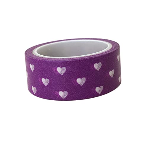 EXCEART 2St Scrapbooking-Aufkleber büromaterial the washi tape purple the color violet Dekorative Klebebänder buntes Abdeckband Clip Pastell selbstgemachtes abklebeband Washi-Tape Violett von EXCEART