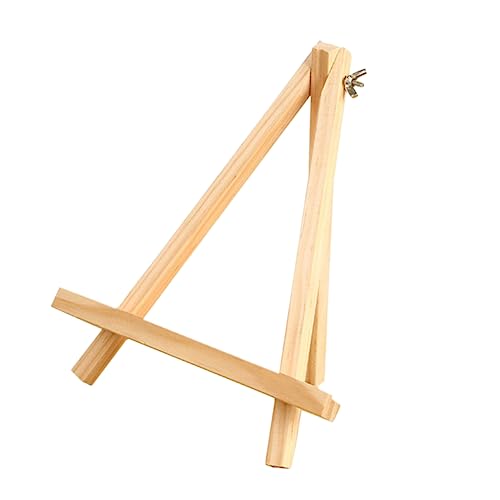 EXCEART 2St dreieckige Staffeleien Münzregal Staffeleien zum Ausstellen Tisch Staffelei Mini Holzstaffelei Display Staffelei Kalender-Präsentationsständer Mini-Holzständer Hölzern von EXCEART