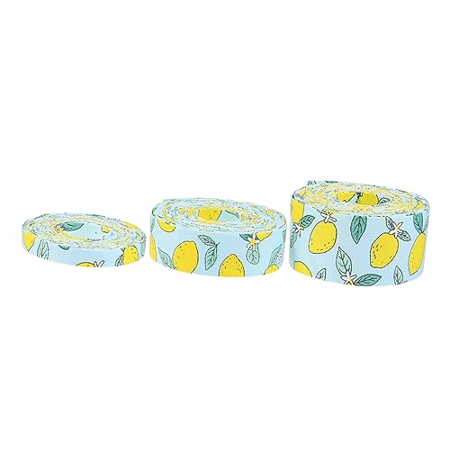 EXCEART 3 Rollen Fruchtband seidenband ribbon dopelseite klebeband ripsband geschenksband Chiffonband Strasssteine Geschenkbänder ein Verpackungsband Geschenkverpackungsband Schleife Blue von EXCEART