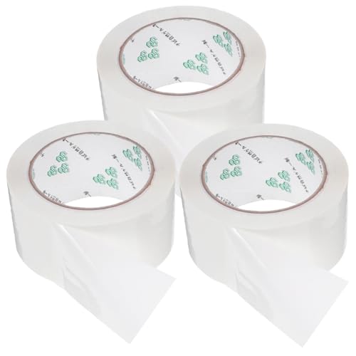 EXCEART 3 Rollen Klebeband packing tape paketband verpackungsbänder abdichtungsband Mehrzweckband Kanalnahtband Dichtbandkanal Dichtband für Rohre Haftklebstoff auf Wasserbasis Weiß von EXCEART