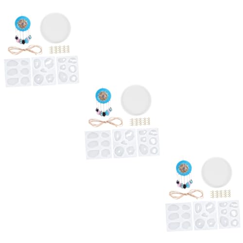 EXCEART 3 Sätze 25 Anhänger Form Betonformen Und Formen Fondantformen Gießformen Für Anhänger Silikonformen Kerzenformen Zementform Umgekehrte Form Diy-form Silikon Sterben Kieselgel von EXCEART