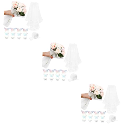 EXCEART 3 Sätze Blumenverpackungsset Blumenstrauß-accessoires Blumenstrauß-geschenkpapier Papierverpackung Floristenbedarf Koreanisches Blumen-geschenkpapier Blumenpapier Garn von EXCEART