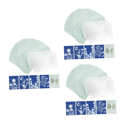 EXCEART 3 Sätze Cyanotypie Produktion liefert Anhänger Lampenschirm aus Papier Beleuchtung Lampenschirm DIY Druckpapier Kunstpapier Sonnendruckset Sunprint-Papierset Naturfaser-Papier von EXCEART