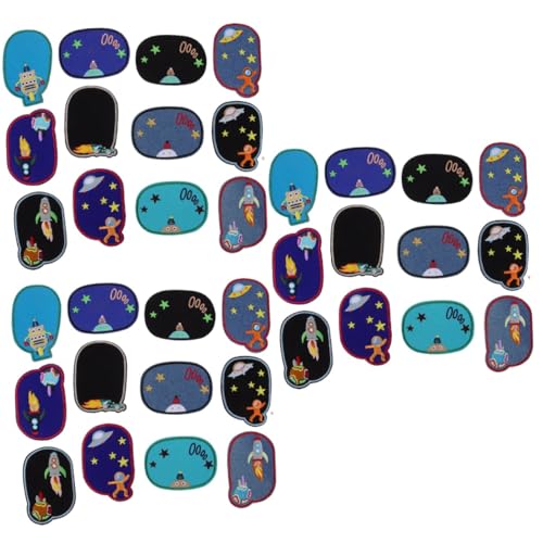 EXCEART 3 Sätze Ellenbogen-patches Karikatur Gel Halloween Aufblasbare Matratze Denim Liner Lustig Klebrig Hosenreparaturset Pickelflecken Wunder Bausatz Schleife Polyester 12 Stück * 3 von EXCEART