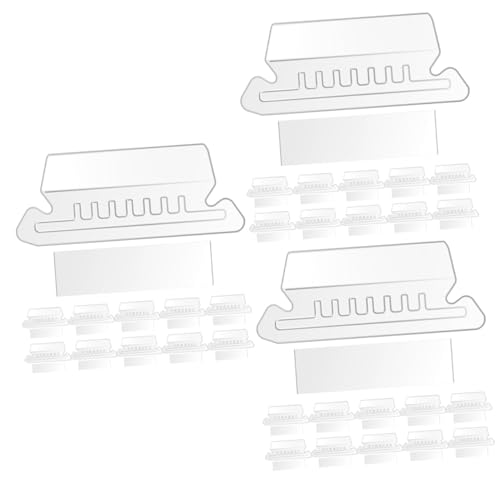 EXCEART 3 Sätze Etikettenhalter Aufhängelaschen Und -einsätze Hängeregistratureinlagen Aktenschrankeinsätze Ordneretiketten Für Hängemappen Registerkarten Für Dateiordner Transparent Pvc von EXCEART