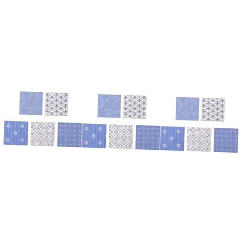 EXCEART 3 Sätze Haftnotiz Vinyl Scrapbooking -vorräte Bausatz Band Wand Bastelmaterial Für Bastelsets Für Decor Aufkleber Briefpapiere Papierblock Aus Karton Blue 2 Stück * 3 von EXCEART