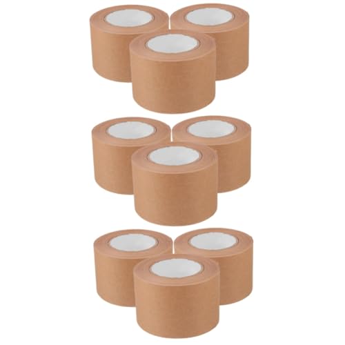 EXCEART 3 Sätze Klebeband Aus Kraftpapier Kraft-washi-tape Kraftdichtband Kraftpapier Klebeband Verschlussband Fixierung Bandverpackung Papierklebeband Für Verpackungskartons 3 Rollen * 3 von EXCEART