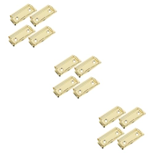 EXCEART 3 Sätze Metallclip -ordner Aktenhefter Papierklemmen Stick-präsentationsständer Mikrofongürtel Dokumentenordner Entzückende Clipboard-clips Zwischenablage Rechnungen 4 Stück * 3 von EXCEART