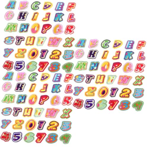 EXCEART 3 Sätze Patch-patch Alphabet-poster Gestickte Aufnäher Markierungen Aufnäher Für Kleidungsapplikationen Gestickte Aufkleber Etiketten Buchstabenapplikationen Der Patch Filzstoff von EXCEART