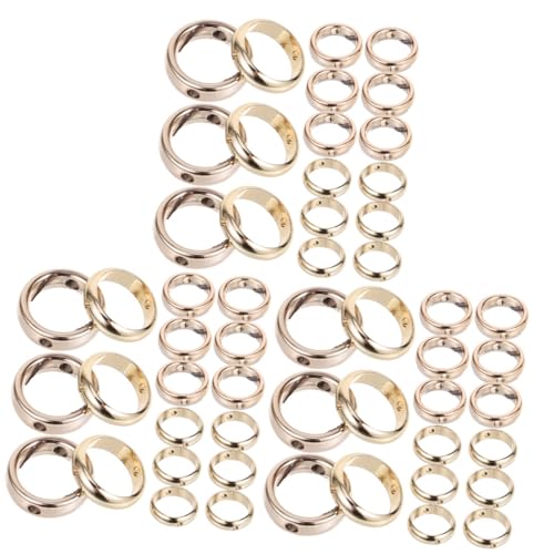 EXCEART 3 Sätze Schmuck Verschluss Ohrring-charms Kit Zur Herstellung Von Perlenarmbändern Verschlüsse Vergoldetes Armband Kettenverkürzer Halskette Perlen Golden Legierung 20 Stück * 3 von EXCEART