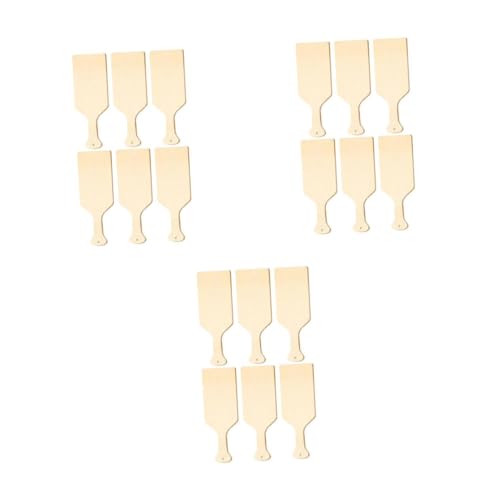 EXCEART 3 Sätze Schneidebrett Mit Holzgriff Holzbrett Bastelholzplatte Handpaddel Holzpaddel Für Das Handwerk Gemüsebrett Kleines Holzschneidebrett Diy-bretter Buchsbaum Beige 6 Stück * 3 von EXCEART