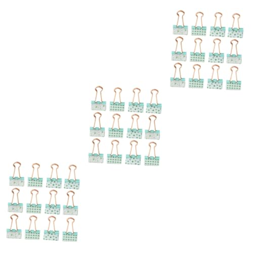 EXCEART 3 Sätze Schwalbenschwanzclip Mit Langem Clips Wichtig Schnallen Schwer Jumbo Pinsetette Klampen Klemmbausteine Büro-aktenklammern Büroklammern Metall Green 12 Stück * 3 von EXCEART