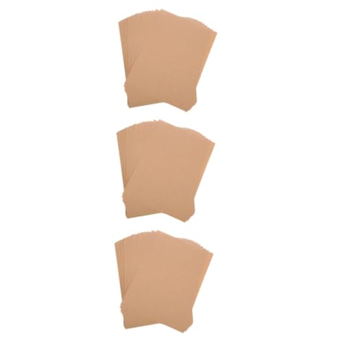 EXCEART 3 Sätze Selbstklebendes Kraftpapier Druckerpapier Aufkleber Bastelbedarf Bedruckbare Aufkleber Aufkleberpapier Für Drucker Aufkleberetikett Aus Braunem Kraftpapier Brown 50 Blatt*3 von EXCEART