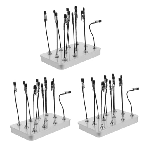 EXCEART 3 Sets Malständer DIY Farbclip Basis Modell Farbclip Basis Hobby Modellierteile Modell Färbeclip Modell Malstift Airbrush Spray Modellierwerkzeuge DIY Versorgung Metall von EXCEART