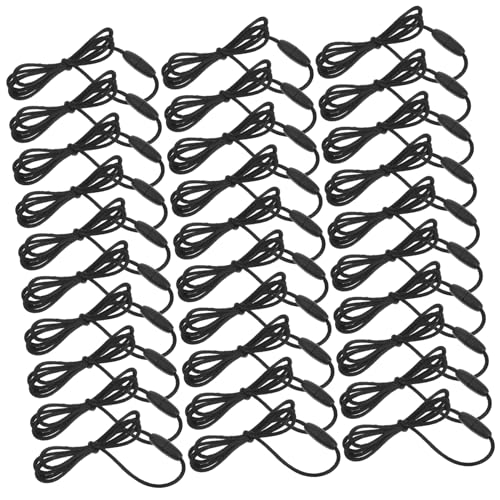 EXCEART 30 Sets Abnehmbare Halsketten Lanyard Lanyards Perlenarmband Perlenkette Halskette Schnur Lanyard Verschlüsse Und Verschlüsse Abreißverschluss Für Lanyard Silikon Perlen von EXCEART