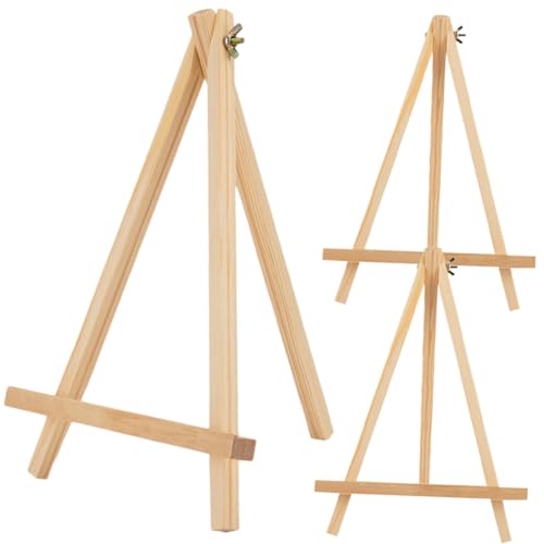 EXCEART 3St Reißbrettständer tripod terassenliege briefkarten Zusammenklappbare Staffelei stative Kunst Staffelei für Erwachsene Tischplatte Kreide Tisch Staffelei Tischstaffeleien hölzern von EXCEART