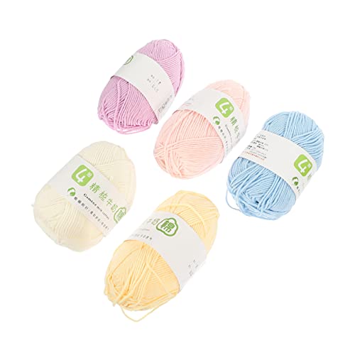 EXCEART 3sets Garn Nähen Doppelt Gestrickte Wolle Nadeln Bündeln Häkelzähler Und Marker Stickfaden Wollsocken Strickmaschine Fäden Baumwollkordel Häkelnadel Drahtwolle Baumwolle 5pcs*3 von EXCEART