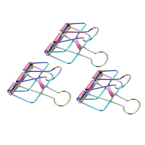 EXCEART 3st Elliot-ordner Aktenklammern Dateiorganisation Von Clips Kreative Ordnerclips Praktische Büroklammer Büroklammern Clips Organisieren Eiserne Binderklammern Retro-büroclips Eisen von EXCEART