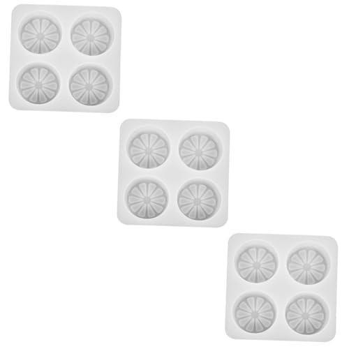 EXCEART 3st Quad-zitronenform Zahnpastaspender Schaumseifenspender Spender Für Geschirrspülmittel Seifenbasis Seifenformen Für Die Seifenherstellung Form Für Kerze Schmilzt Kieselgel Weiß von EXCEART