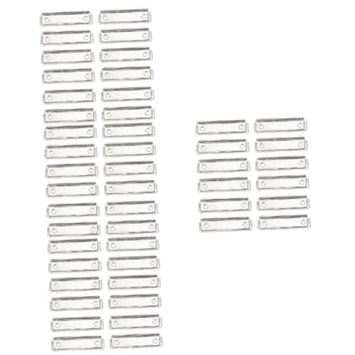 EXCEART 4 Sätze Briefpapier-clip Papierständer Cinch-clip Faltbar Büroklammern Zange Büroartikel Bürobedarf Clips Für Schul-klemmbretter Für Klemmbretter Eisen Silver 15 Stück * 4 von EXCEART