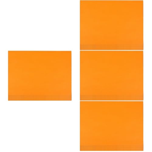 EXCEART 4 Sätze Farbdruckpapier Malpapier Origami-papier Dickeres Faltpapier Dickes Druckerpapier Faltbares Papierornament Papier Falten Dekoratives Druckerpapier Orange 100 Blatt*4 von EXCEART