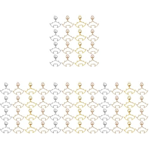 EXCEART 4 Sätze Fledermaus-schlüsselanhänger Schnappen Gothic-schlüsselanhänger Haken Schlüsselring Schlüsselanhänger Bastelset Schlüsselbundklammern Und -ringe Drehverschluss 30 Stück * 4 von EXCEART