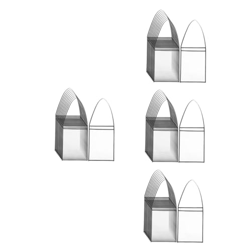 EXCEART 4 Sätze Hängende Brieftaschentasche Wiederverwendbare Plastikhüllen Ticketabdruckhalter Jobtickethüllen Robuste Jobtickethalter Jobtickethalter Für Aktenschränke 10 Stück * 4 von EXCEART
