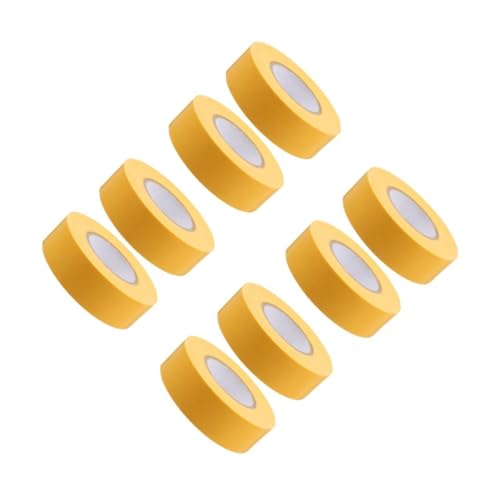 EXCEART 4 Sätze Kein Klebeband Dekoratives Klebeband Etikettenband Absperrband Klebeband Markieren Farbiges Packband Werkzeug Markieren Markierungsband Farbiges Band Pvc Yellow 2 Stück * 4 von EXCEART