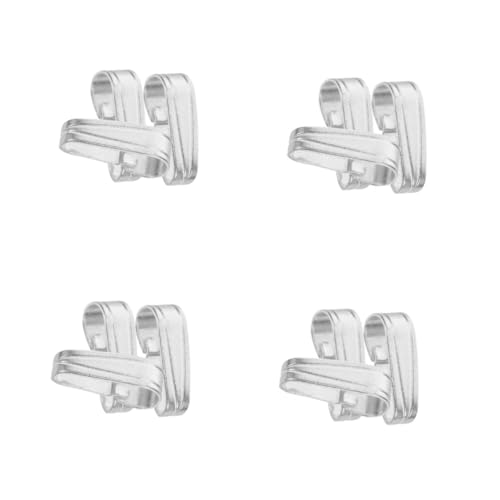 EXCEART 4 Sätze Schmuckclip Charm-haken Schmuckschlaufen Für Anhänger Clip-anhänger Für Halskette Anhänger-charm-verschluss Kleiner Karabinerhaken Haken-anhänger Silver Silber- 3 Stück * 4 von EXCEART