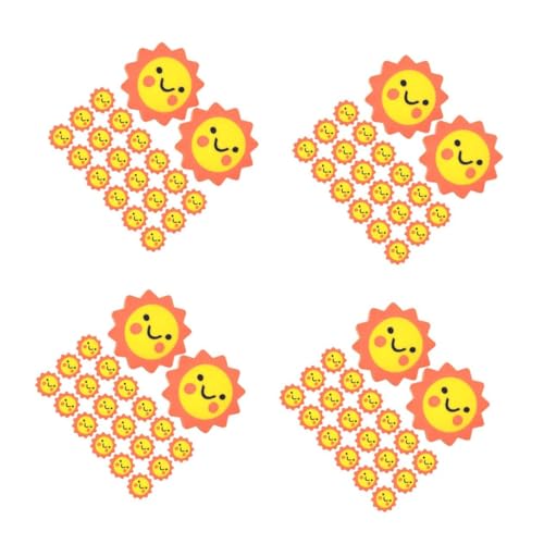 EXCEART 4 Sätze Sonnenblumen-radiergummi Sonnenblumen Radiergummi Schulbedarf Radiergummi Kleine Radiergummis Für Kinder Groß Radiergummi Mit Bleistiftspitze Orange 50 Stück * 4 von EXCEART