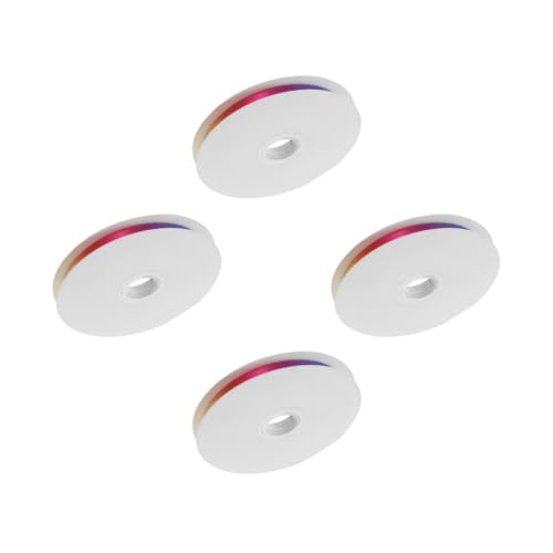 EXCEART 4 Stück Doppelseitiges Regenbogen-Gurtband doppelseitiges Band gewelltes Band Laserband Textilband für Kleidung Modisches Geschenkband Verlaufsband Krawattenband Polyester von EXCEART