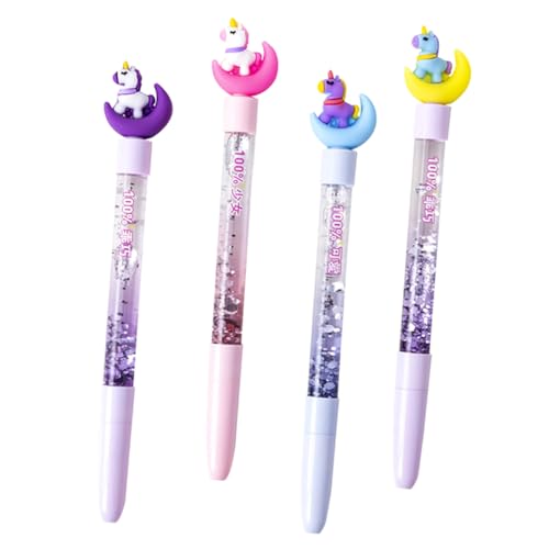 EXCEART 4 Stück Gel Stifte Füllfederhalter Dekor Come Stift Tragbarer Gel Stift Tintenstift Themenstift Feiner Kugelschreiber Cartoon Stift Schreibstift Aus Kunststoff von EXCEART