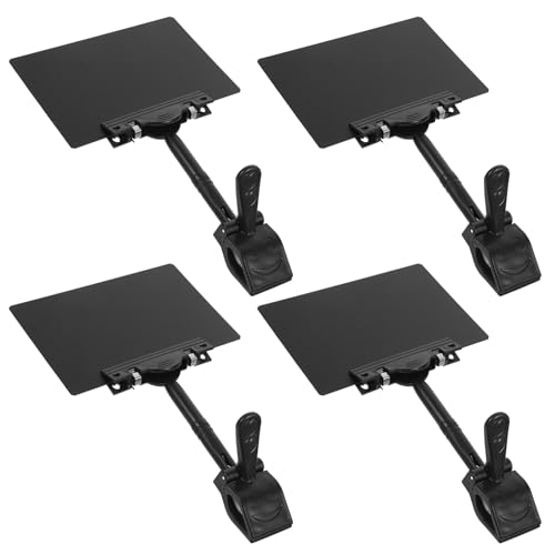 EXCEART 4 Stück Regaletiketten Clips für Merchandising-Schilder Etiketten unterschreiben Drehbarer Schild Halter Einzelhandel Schild Halter Clip-on-Plattenklemme Tafelzeichen PVC Black von EXCEART