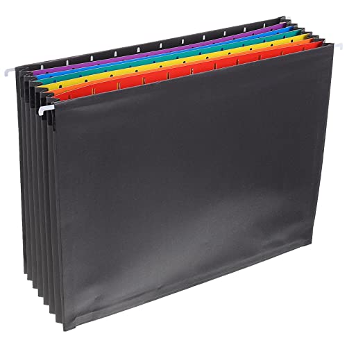 EXCEART 4 Stück bunter Ordner erweitern Bindemittel Hängemappen Geschäft Deckel für aufbewahrungssack storage pockets aktenschrank hängende Dokumentenmappe Quittungsordner aus Papier Black von EXCEART