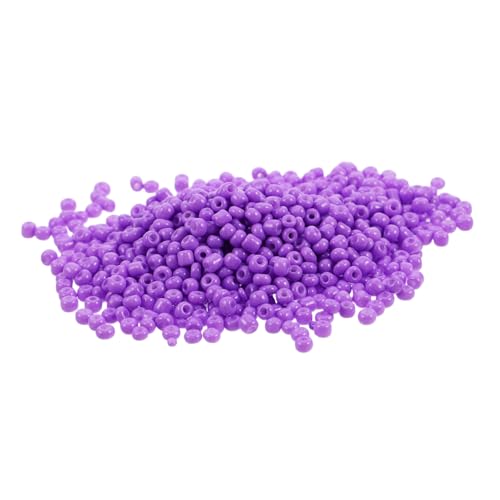 EXCEART 4000 Stück Kreuzstichperlen Perlen-kit Kleine Lochperlen Schmuckherstellungssets Für Erwachsene Und Frauen Dekorative Perlen Loser Perlenanhänger Schmuck Diy Perlen Violet Glas von EXCEART