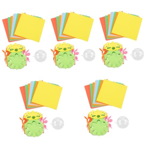 EXCEART 5 Sätze Ausschneidepapier-Set schneideset kinderschneide set origami für Scrapbook-Kit Kinderhandwerk Aktivitätsbuch für Scherenfähigkeiten Faltpapier selber machen von EXCEART