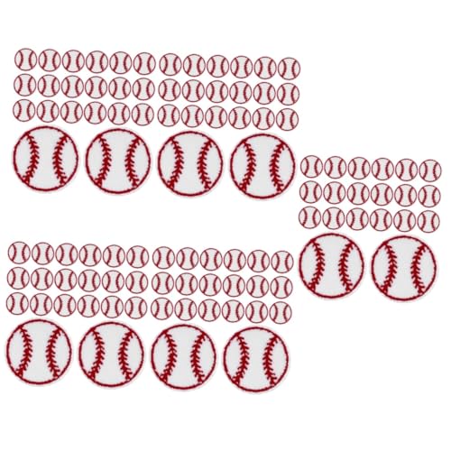 EXCEART 5 Sätze Handbuchzubehör Der Patch Mini-patches Uni Kleidungspatches Dekorative Stoffapplikationen Austauschbare Baseball-patches Kleidung Accessoires Handtuchstickerei 20 Stück * 5 von EXCEART