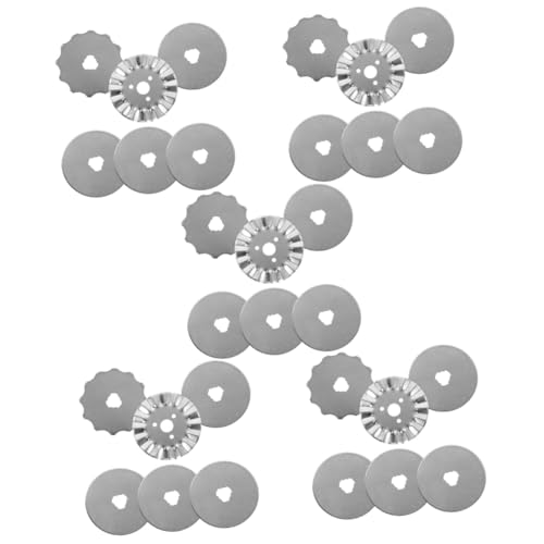 EXCEART 5 Sätze Handwerkzeug Bastelmesser Brosche Im Hofstil Schleife Brosche Kreis Rollende Klingen Austausch Der Rotierenden Klingen Rostfreier Stahl Silver 6 Stück * 5 von EXCEART