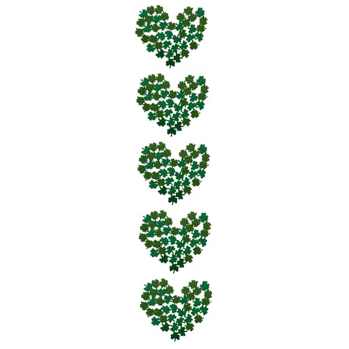 EXCEART 5 Sätze Holzperlen Aus Klee Holzperlen Basteln Bastelzeug Für Freundinen Buchstabenperlen Korn Mini St. Patricks Day Perlen St. Patrick's Day Holzperle Green 40 Stück * 5 von EXCEART