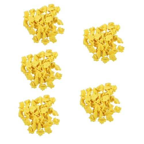 EXCEART 5 Sätze Kappenschnalle Aus Kunststoff Stift Liefert Sicherungsstifthalter Stiftschlösser Pin-backs-verriegelung Stiftverriegelung Zurück Pin-keeper Plastik Yellow 150 Stück * 5 von EXCEART