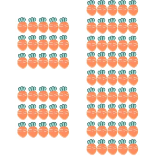 EXCEART 5 Sätze Karottenscheiben Aus Weichem Ton Tonperlen Zur Halskettenherstellung Karottenperlen Zum Selbermachen Perlensets Perlen-anhänger Diy-perlen Polymer-ton 100 Stück * 5 von EXCEART