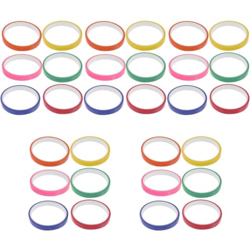 EXCEART 5 Sätze Klebriges Ballband Malerbandfarben Transparenter Doppelseitiger Kleber Klebestreifen Toys Spielsachen Stressabbau Versorgung Klebeband Zum Stressabbau Plastik 6 Rollen * 5 von EXCEART