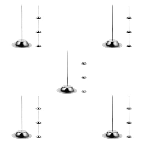 EXCEART 5 Sätze Menü-inserter Spitze Des Geldscheinhalters Papierhalter-stick Memo-stick-halter Memo-notizspitze Quittungsgabel Rechnung Spike-stick Silver Rostfreier Stahl 4 Stück * 5 von EXCEART