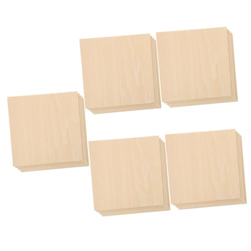 EXCEART 5 Sätze Planke Holzbrett Bügelbrett Modellbau-holzplatten Miniatur Dübel Jig Kit Basteln Hartholz Auf Maß Geschnitten Unfertige Holzplatte Hölzern Light Brown 5 Stück * 5 von EXCEART